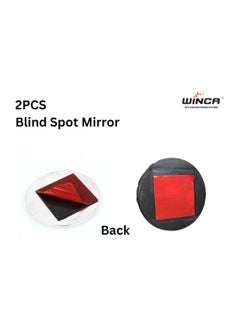 WINCA Winca 1pcs Blind Spot Car Mirrors, 2 Inch Round HD Glass Convex Rear View Wide Angle Side Mirror Blindspot with Self Adhesive Back for Universal Vehicles For Safe Driving (Silver)  - Image 4