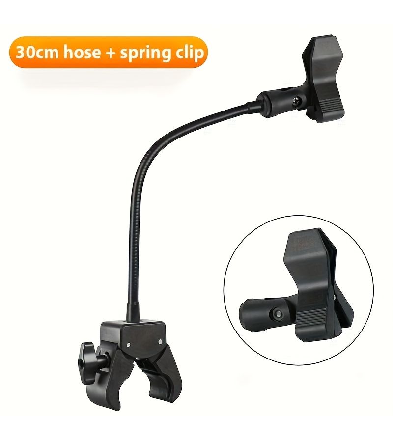 مشبك ميكروفون غوسنيك 180 درجة، خرطوم معدني XLR، مشبك قوي للبودكاست - Image 1