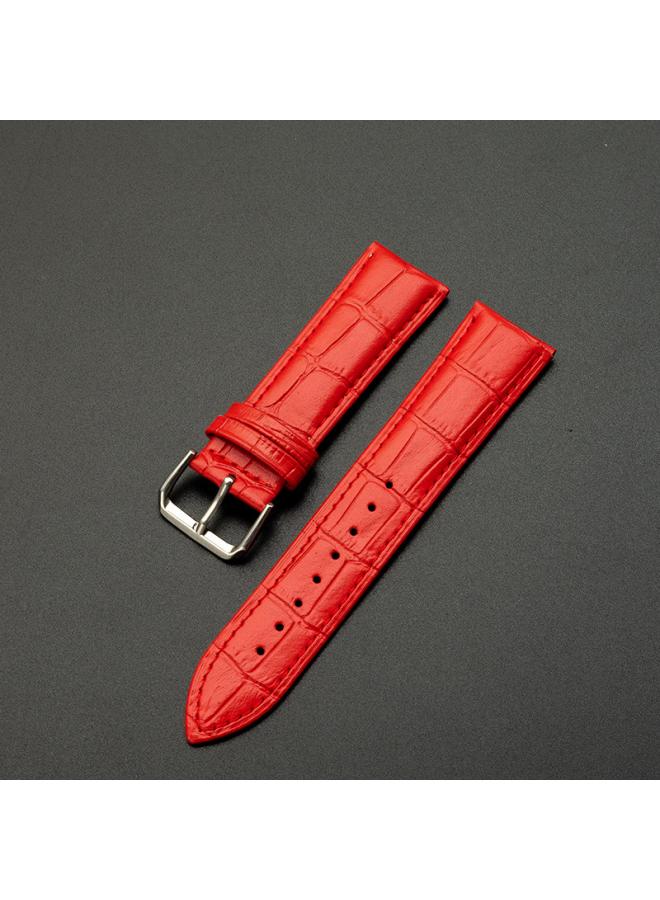 Leather Strap Spot Watch Strap Men And Women Cowhide Bamboo Grain Watch Accessories A Generation Of Hair 
