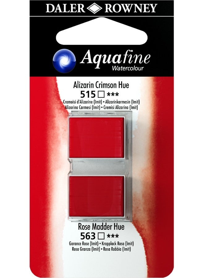 Daler Rowney - Aquafine 515-563 Stone Watercolor 2-pack rose madder hue Alizarin Crimson Hue - Image 1