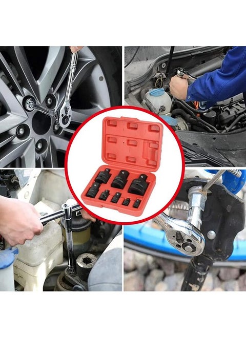 10pcs Bit Socket Set,Cr-Mo Steel Hexagonal Screwdriver Metric Set | 3/8-Inch Drive | Storage Case (Size : T)