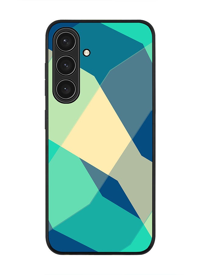 Stylizedd For Samsung Galaxy S25+ / S25 Plus 5G Case,Slim fit Camera Protection, Shockproof Thin Phone cover  - Checkered Aqua - Image 1