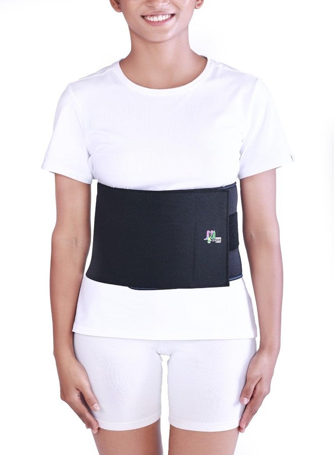 حزام METRO Orthotics للبطن لدعم البطن وتخفيف آلام ما بعد الولادة، يقوي عضلات البطن، يدعم أسفل الظهر، ويخفف آلام أسفل الظهر - أسود (مقاس 3XL) - Image 1