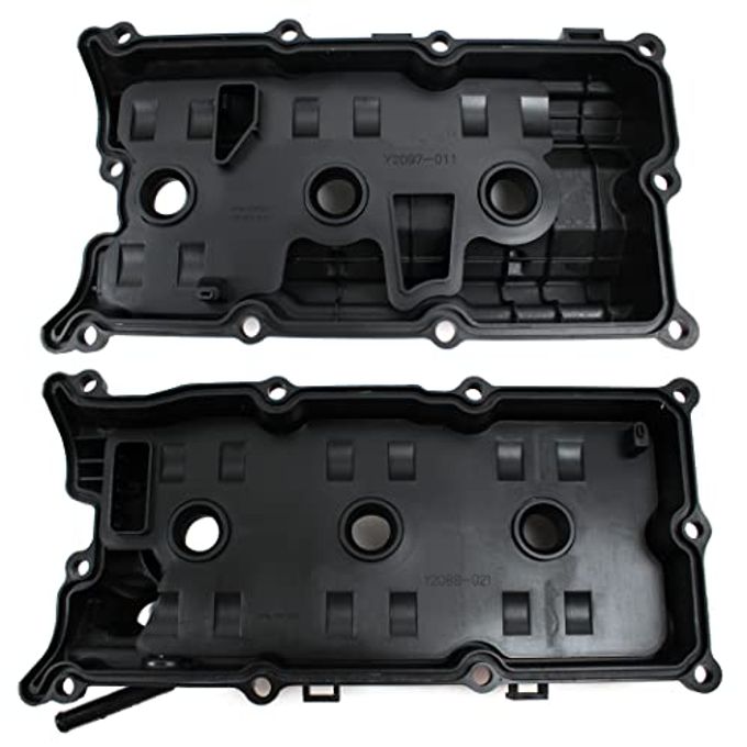 Cns Left & Right Engine Valve Cover with Gasket Compatible with 2003-2008 Infiniti/Nissan 3.5L (3498cc) DOHC V6 - Image 2