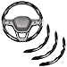 Aimato Carbon Fiber Steering Wheel Covers 3 Piece Clip on Steering Wheel Cover Black - Image 2