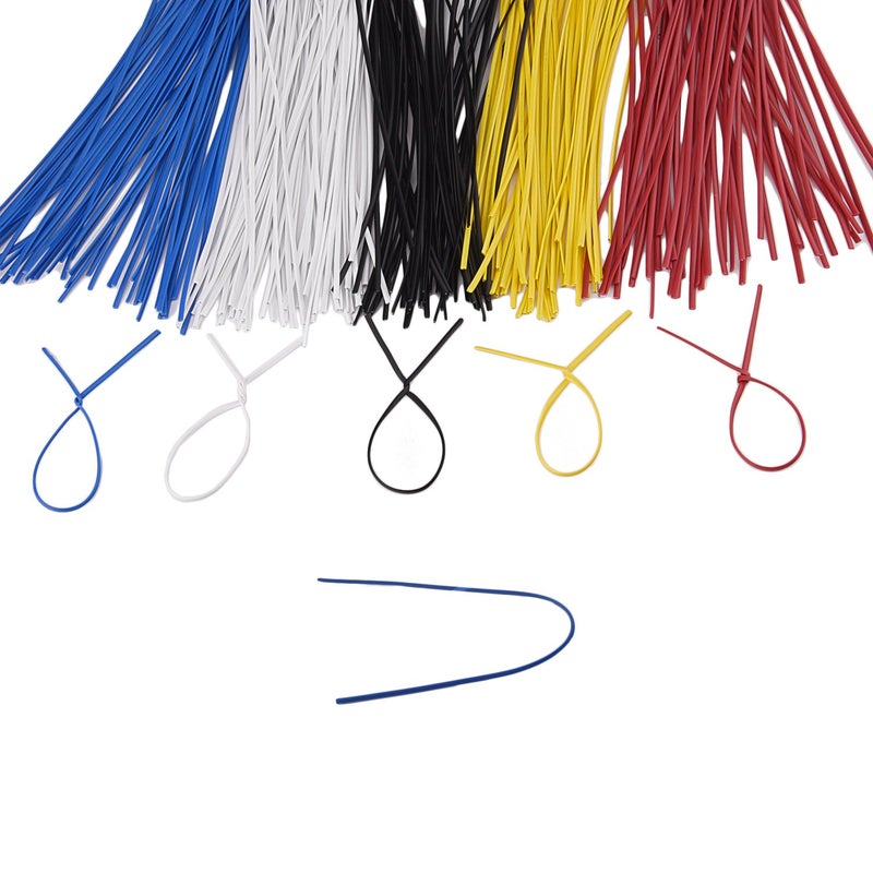 Sunmns 250 Piece Colorful Metallic Twist Cable Cord Wire Ties Reusable Fastening 6 Inch - Image 4