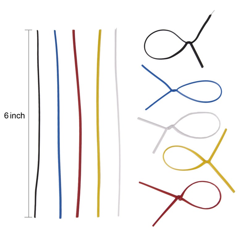 Sunmns 250 Piece Colorful Metallic Twist Cable Cord Wire Ties Reusable Fastening 6 Inch - Image 3
