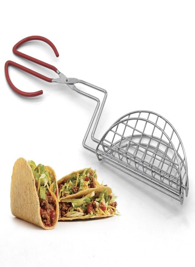 StarBlue Taco Shell Tongs for Frying by StarBlue - 1 Units 6 Inch U-shapedEasy-Grip Tool for Making Crispy Taco Shells - Heat-Resistant and Dishwasher Safe - Image 1
