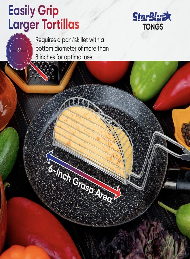 StarBlue Taco Shell Tongs for Frying by StarBlue - 1 Units 6 Inch U-shapedEasy-Grip Tool for Making Crispy Taco Shells - Heat-Resistant and Dishwasher Safe - Image 3