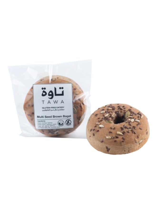 Multiseed Brown Bagel, 1pc - 110g, UAE