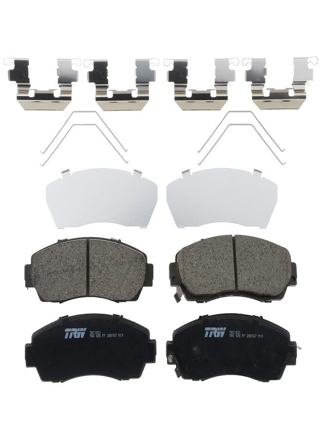 TRW Pro TRC1521 Disc Brake Pad Set For Honda CR-V 2012-2016, Front, And Other Applications - Image 1