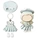 NEOVISTA Clothes Compatible with LABUBU Doll 4PCS Frosted Mint Set 17cm Doll Clothes Designer Outfit for Campus Classic Theme Chic Stylish Accessories for Labubu No Doll Paris Mint Frost - Image 3