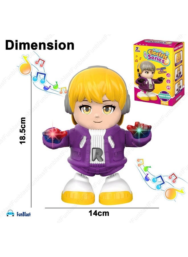 فنبلاست ألعاب FunBlast Dancing Boy للأطفال - روبوت راقص للأولاد مع موسيقى، أضواء وامضة ثلاثية الأبعاد، روبوت متأرجح وراقص للأطفال، ألعاب ضوئية وصوتية للأطفال بعمر 3 سنوات فما فوق (ألوان عشوائية) - Image 2