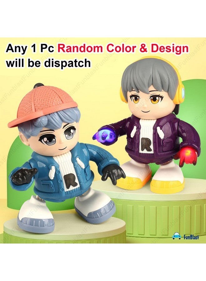 فنبلاست ألعاب FunBlast Dancing Boy للأطفال - روبوت راقص للأولاد مع موسيقى، أضواء وامضة ثلاثية الأبعاد، روبوت متأرجح وراقص للأطفال، ألعاب ضوئية وصوتية للأطفال بعمر 3 سنوات فما فوق (ألوان عشوائية) - Image 4