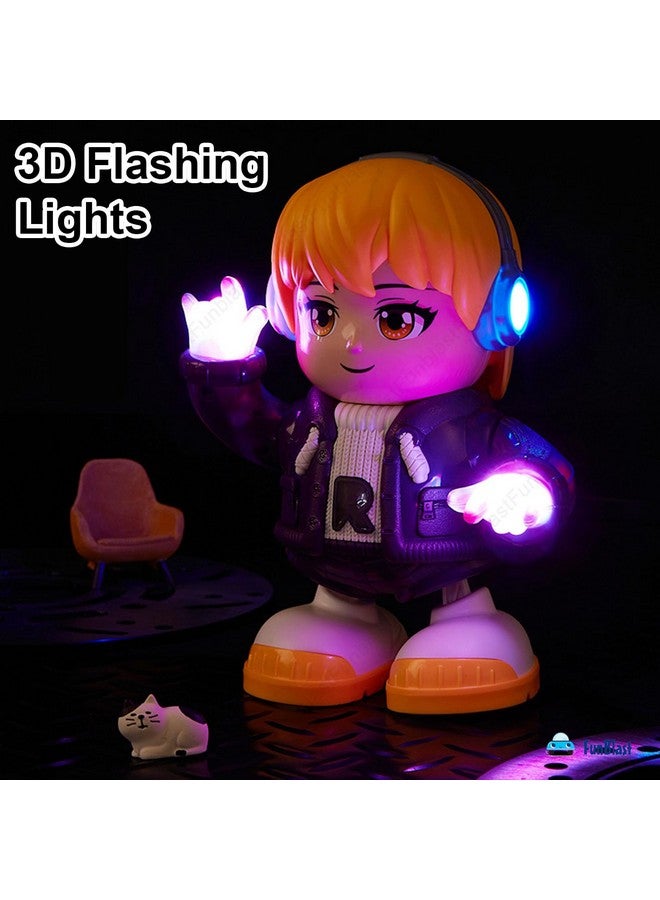 فنبلاست ألعاب FunBlast Dancing Boy للأطفال - روبوت راقص للأولاد مع موسيقى، أضواء وامضة ثلاثية الأبعاد، روبوت متأرجح وراقص للأطفال، ألعاب ضوئية وصوتية للأطفال بعمر 3 سنوات فما فوق (ألوان عشوائية) - Image 5
