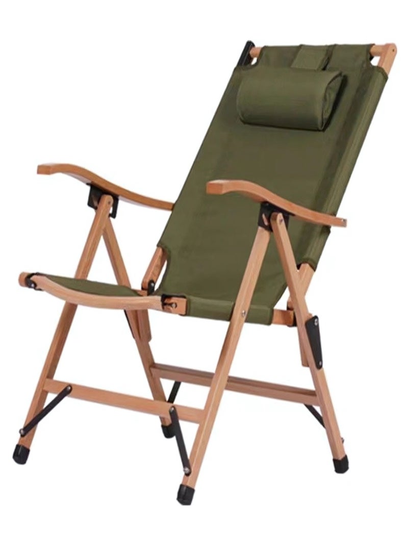 Manful Comfortable Foldable Camping Chair with Adjustable Headrest  - Image 1