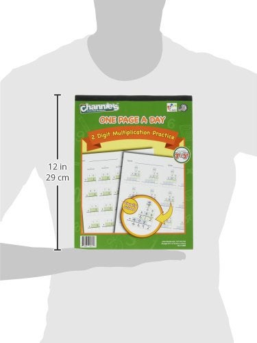 Channie's Channie’s One Page A Day Two Digit Multiplication Practice, Double Digit Multiplication Workbook, 50 Fun & Easy Tear-Off Math Practice Worksheets For 3rd, 4th, & 5th Grade Kids - Image 3