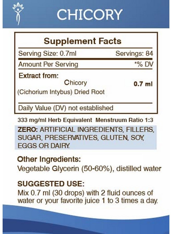 Secrets of the Tribe Secrets of the Tribe Chicory Tincture Alcohol-Free Extract, Chicory (Cichorium Intybus) Dried Root Powder (2 Fl Oz) - Image 4