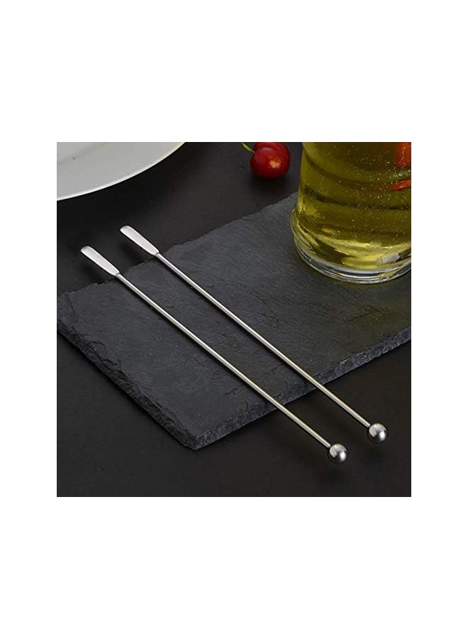 S-TOP 20 pcs Stainless Steel Coffee Beverage Stirrers Stir Cocktail Drink Swizzle Stick 7.4" Swizzle Stick Picks Tools - Image 4