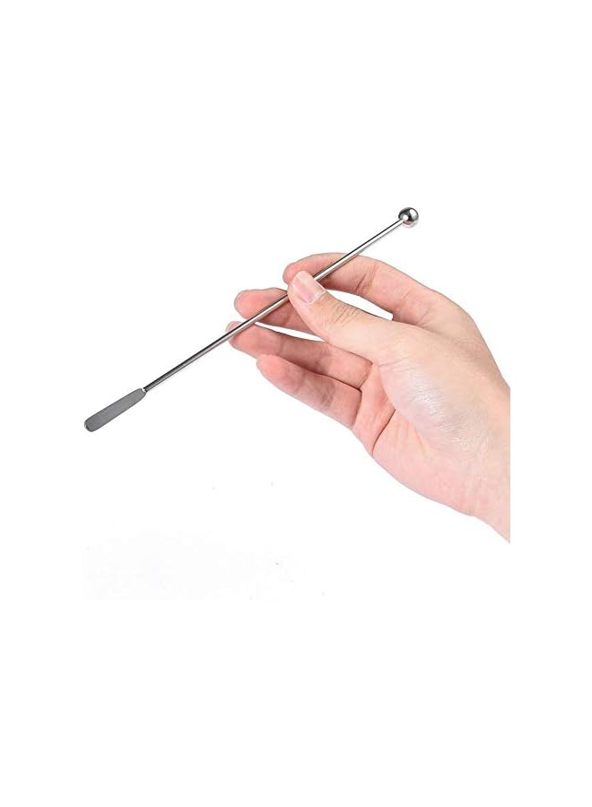 S-TOP 20 pcs Stainless Steel Coffee Beverage Stirrers Stir Cocktail Drink Swizzle Stick 7.4" Swizzle Stick Picks Tools - Image 2