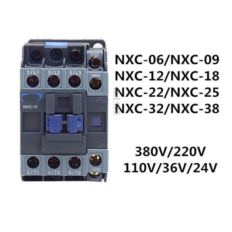 NXC Magnetic AC Contactor NXC 06 24V 9A 12A 18A 25A 32A 38A AC24V 110V 220V 380V - Image 4