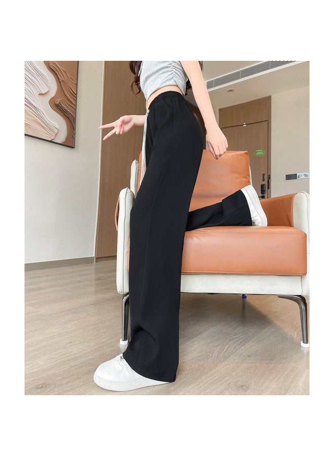 TonLion 2025 Summer New Wide-leg Pants Women's Suit Pants Lightweight Flowy Drawstring Loose Casual Trousers - Image 4