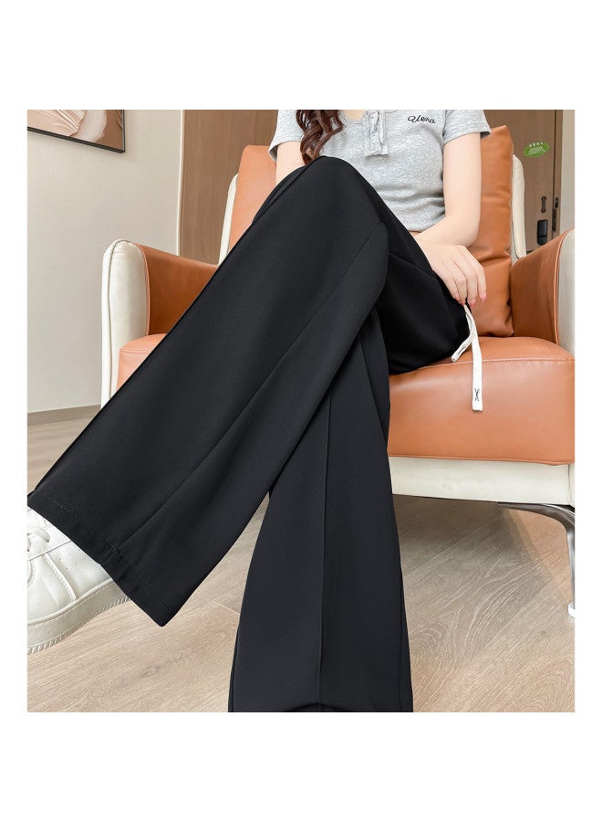 TonLion 2025 Summer New Wide-leg Pants Women's Suit Pants Lightweight Flowy Drawstring Loose Casual Trousers - Image 5