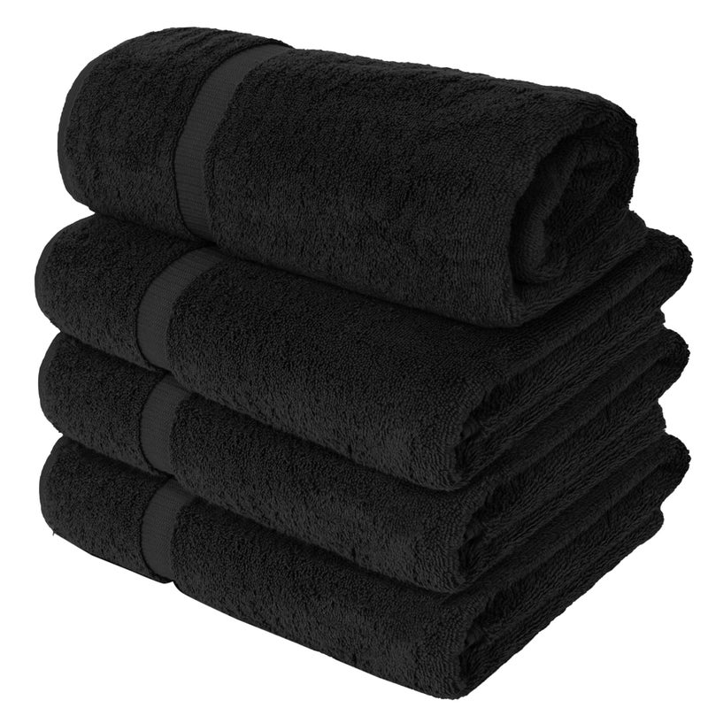 Chakir Turkish Linens | Hotel & Spa Quality 100% Cotton Premium Turkish Towels | Soft & Absorbent (8-Piece Towel Sets, Black) - Image 3