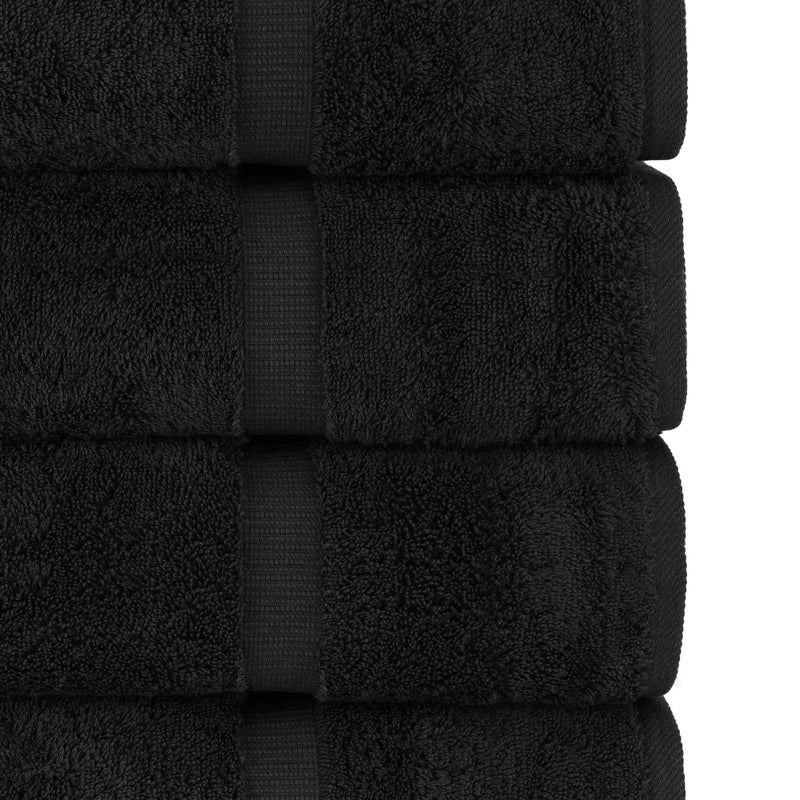 Chakir Turkish Linens | Hotel & Spa Quality 100% Cotton Premium Turkish Towels | Soft & Absorbent (8-Piece Towel Sets, Black) - Image 2