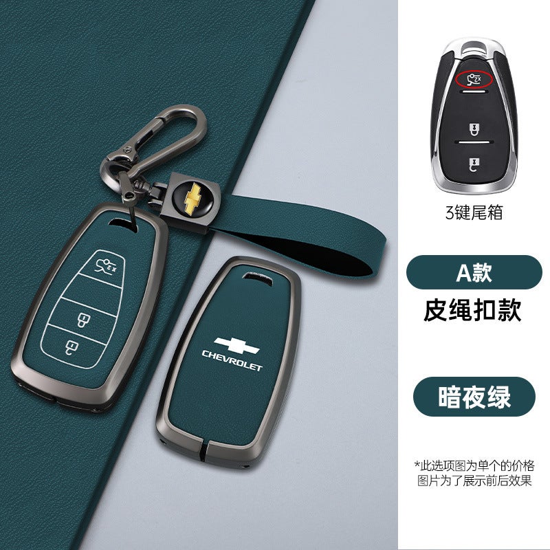 Chevrolet Malibu XL Key Case Cover - Suede Business Style for Cruze, Equinox, Trax, Trailblazer & More - Image 1