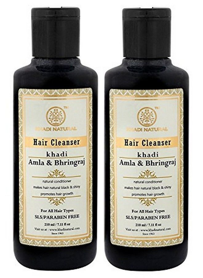 Khadi Natural - Ayurvedic Amla And Bhringraj Shampoo 210 Ml (Pack Of 2) - Image 1