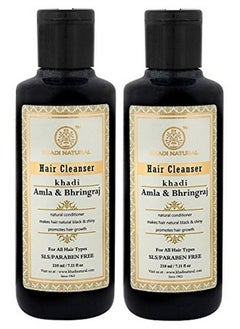 Khadi Natural Ayurvedic Amla And Bhringraj Shampoo 210 Ml (Pack Of 2)  - Image 1