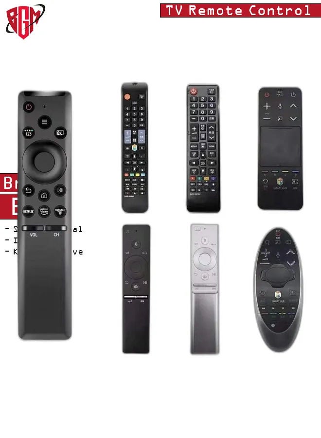 Replacement for Samsung Remote Control, Universal Remote Control for Samsung Smart TV Remote for Samsung Series TV Control for All Samsung LCD LED UHD HDTV Smart TV with Netflix Prime Video Buttons