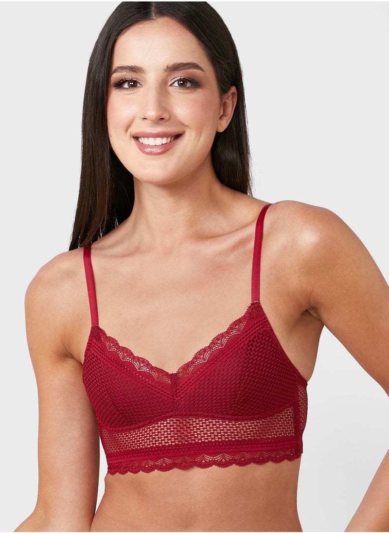 ELLA - Lace Detail Bralette - Image 1