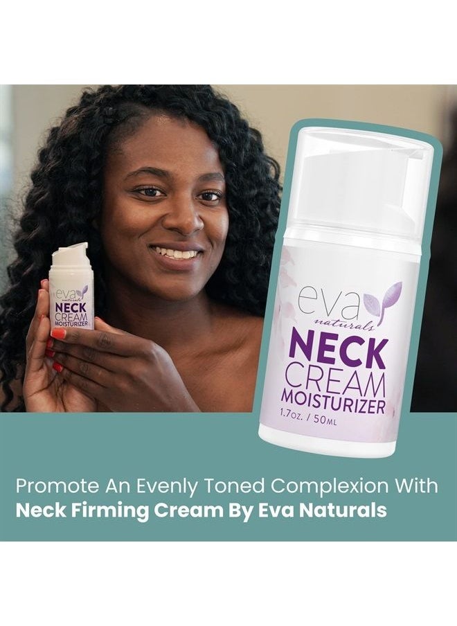 Eva Naturals Neck Firming Cream Firming Neck Cream for Tightening and Wrinkles - Tightening Lifting Sagging Skin - Skin Tightening Cream For Face and Double Chin (1.7 oz)  - Image 5