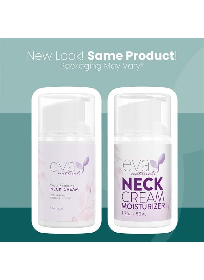 Eva Naturals Neck Firming Cream Firming Neck Cream for Tightening and Wrinkles - Tightening Lifting Sagging Skin - Skin Tightening Cream For Face and Double Chin (1.7 oz)  - Image 2
