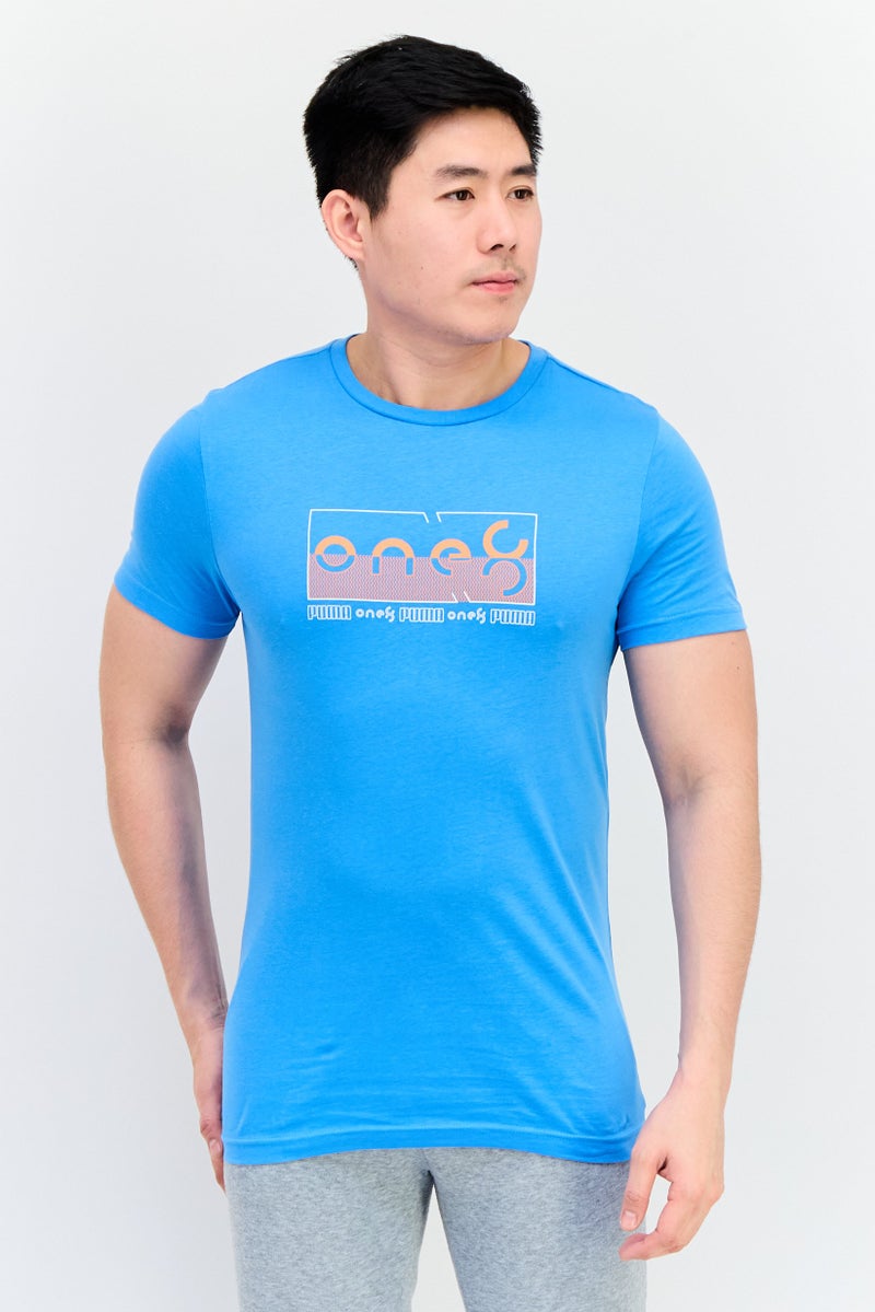 Puma x One8 Men Sportswear Fit Short Sleeve Outdoor T-Shirt, Blue - Image 1