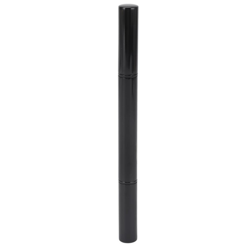 Dual Eyeshadow Brush 2-In-1 Retractable Design - Soft Skin-Friendly Bristles Automatic Sealing Double Ended Brush for Outdoor Travel Daily Eye Makeup - Image 1