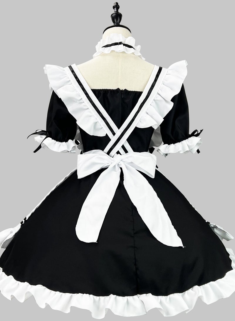 Japanese Anime Sweetheart Maid Apparel Outfit Apron Maid Clothing Cosplay Halloween Costume For Women - Image 3