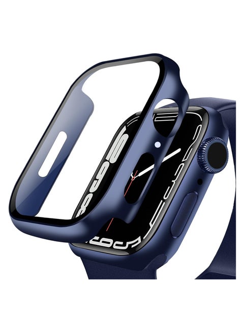 حافظة حماية لساعة Apple Watch متوافقة مع Apple Watch 10، حافظة حماية للشاشة من مادة PC لساعة Apple Watch 10 (46 مم، أزرق)