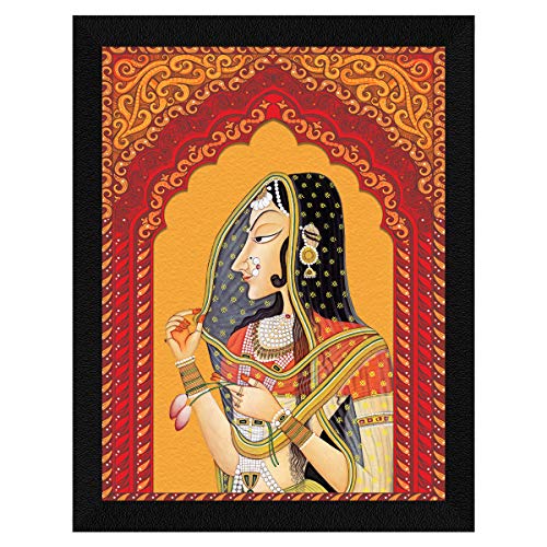 ArtX Paper Bani Thani Kishangarh Wall Art, Multicolor, Traditional, 10.0 X 13.0 inches, Set of 1 - Image 1