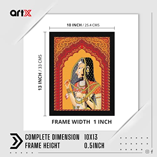 ArtX Paper Bani Thani Kishangarh Wall Art, Multicolor, Traditional, 10.0 X 13.0 inches, Set of 1 - Image 4