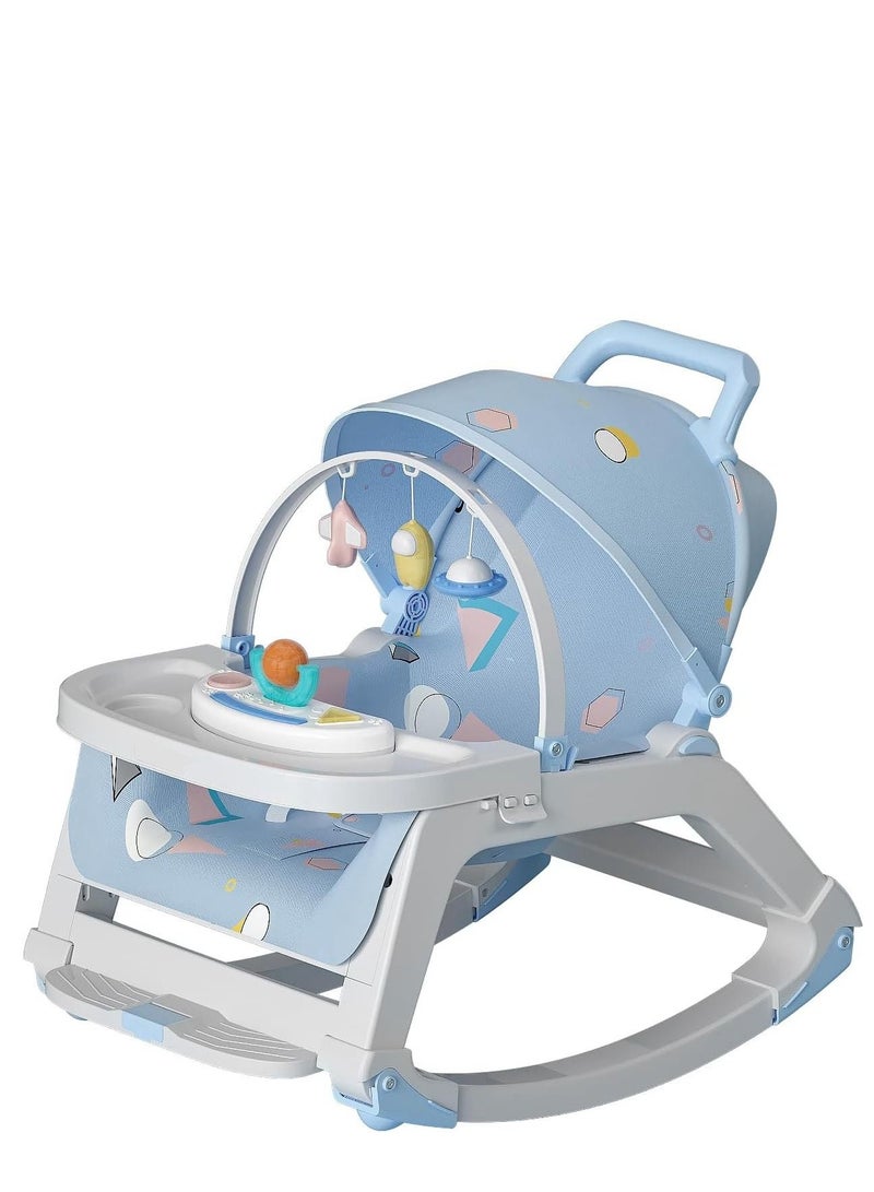 Cool Baby COOLBABY Multi-function Baby Talisman 0-2 Years Old Baby Rocking Chair Baby Sleeping Cradle Bed Newborn Comfort Chair Recliner Dining Chair - Image 1