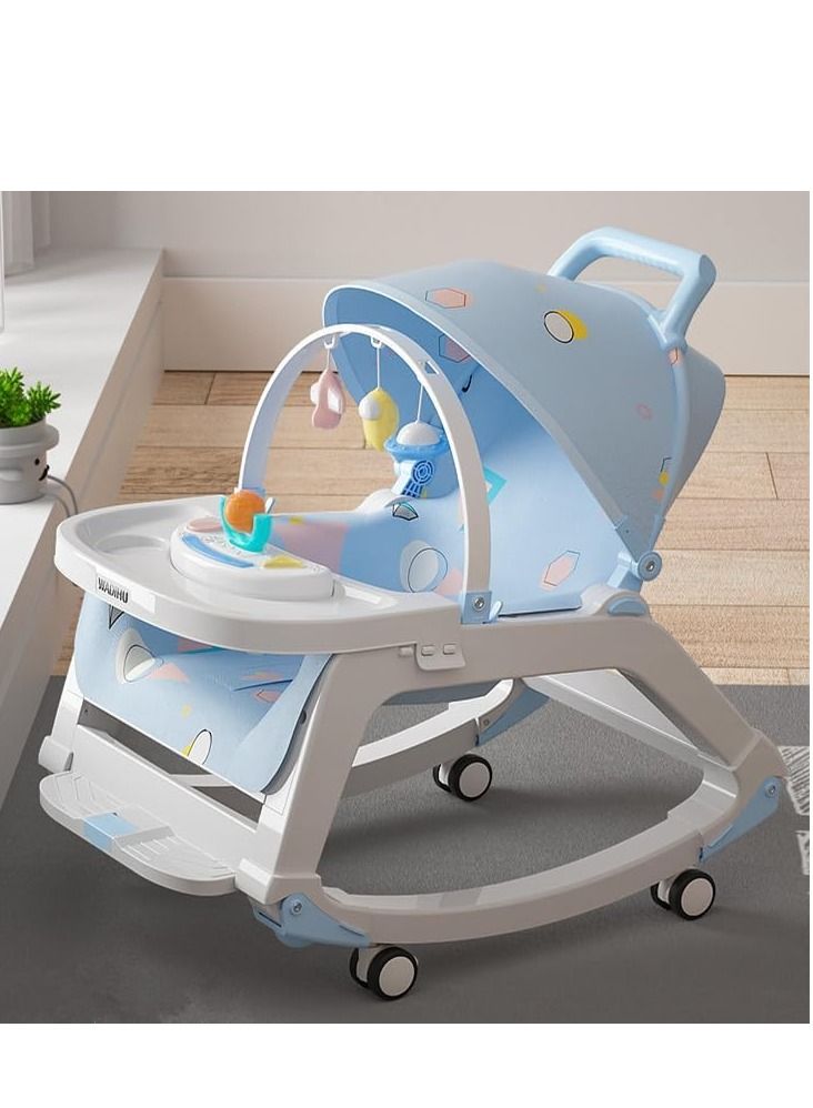 Cool Baby COOLBABY Multi-function Baby Talisman 0-2 Years Old Baby Rocking Chair Baby Sleeping Cradle Bed Newborn Comfort Chair Recliner Dining Chair - Image 4