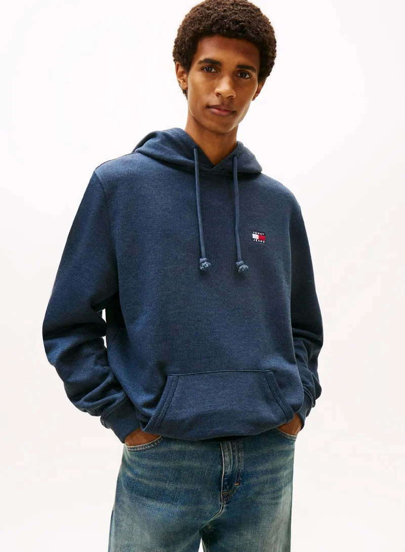 Tommy Badge Terry Drawstring Hoody