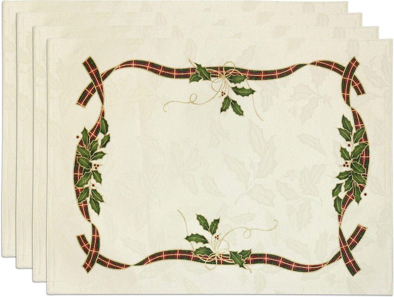 LENOX Lenox Holiday Nouveau Placemats Set of 4 
