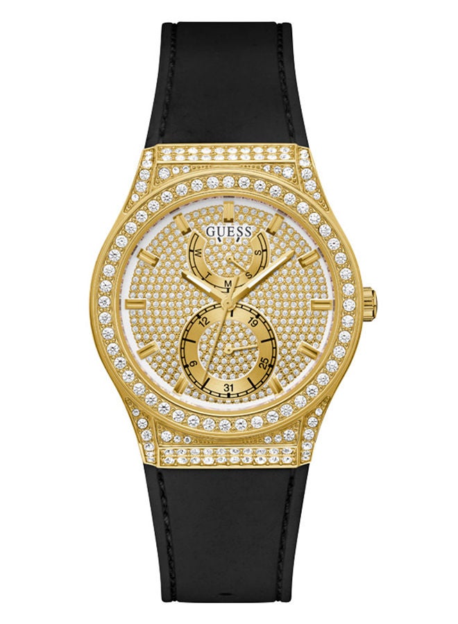 GUESS Women Chronograph Round Silicone Watch GW0439L2 - 39 mm - Image 1