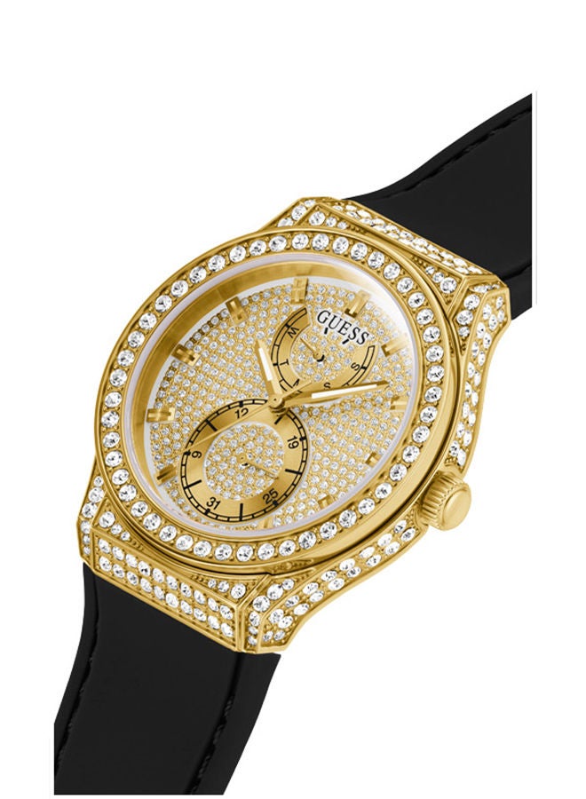 GUESS Women Chronograph Round Silicone Watch GW0439L2 - 39 mm - Image 4