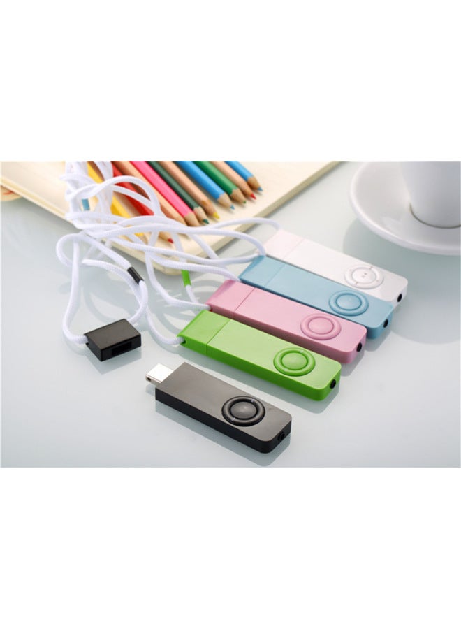 USB In-line MP3 Walkman Support TF Card Sports Mp3 Super Long Standby Necklace Sports MP3 Shipping Without Card-Body Color:Black Standard-Memory Capacity:4GB  - Image 4