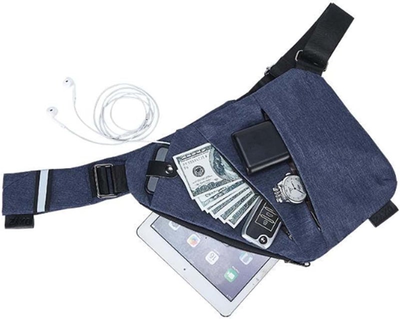 cheekyglo 2023 New Personal Flex Bag - Fashion Anti-thief Slim Sling Bag, Side Crossbody Backpack for Outdoor Silver Right - Image 2